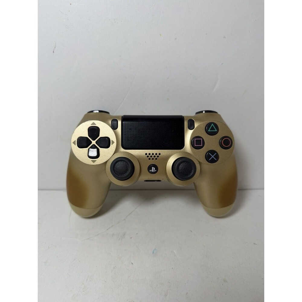 Sony PlayStation 4 Gold Controller Model CUH-ZCT2U PS4 Tested Works